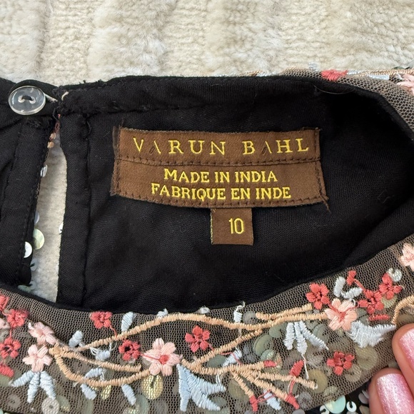 Anthropologie Varun Bahl Astronomy All Over Sequin Swing Dress size 10 - Picture 5 of 7